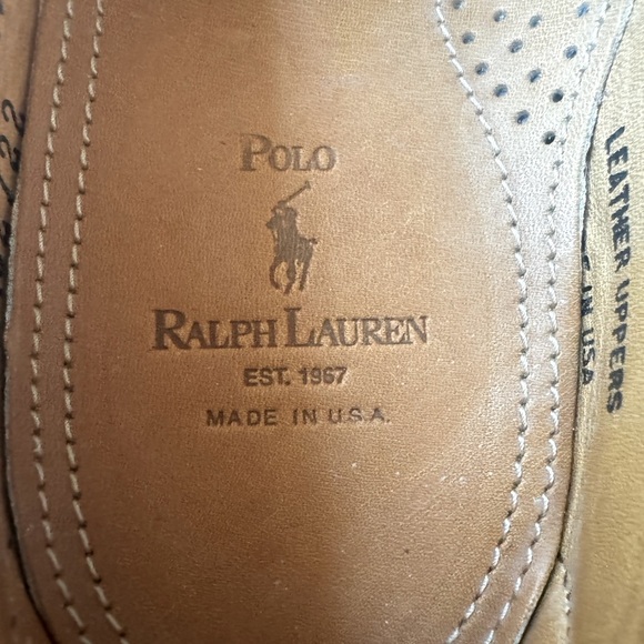 New Polo Ralph Lauren Men’s Suede Penny Loafer/Vibram Sole Size 9D - Picture 5 of 13
